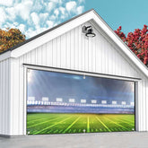 Aperturee - Aperturee Spotlights Football Sport Stadium Garage Door Banner